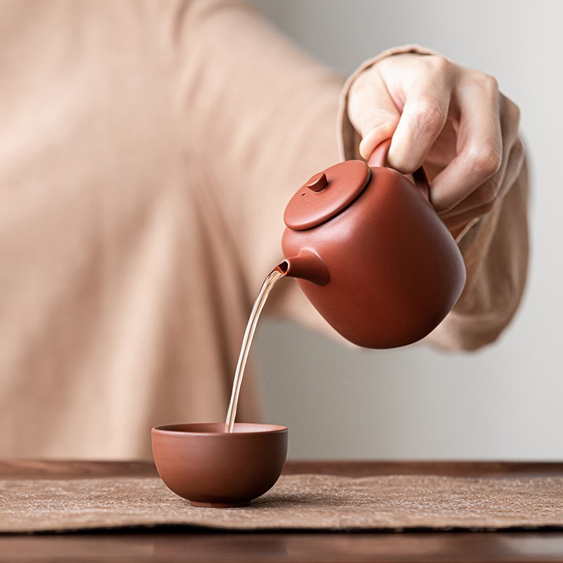 复古风紫砂壶陶瓷中式泡茶壶单个手工功夫茶具家用小号四方壶单人