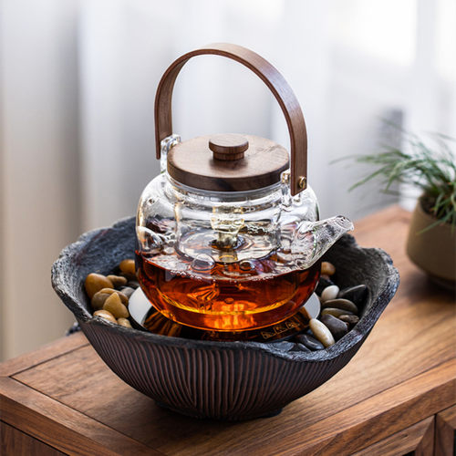 电陶炉家用煮茶器日式风煮茶炉玻璃蒸煮茶壶茶水分离泡茶养生水壶