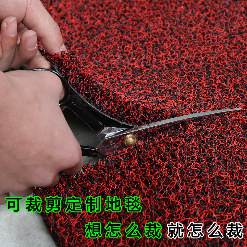 丝圈脚垫可裁剪地毯家用地垫进门入户门垫门厅防滑垫塑料PVC垫子