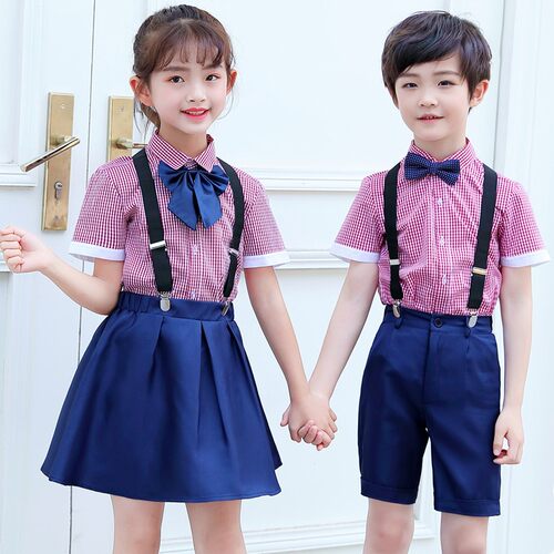 儿童合唱演出服幼儿园朗诵表演服男女童毕业照服装小学生礼服套装