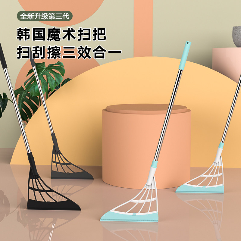 韩国魔术扫把卫生间刮地板刮水器厕所浴室神器家用扫水地刮板拖把图片