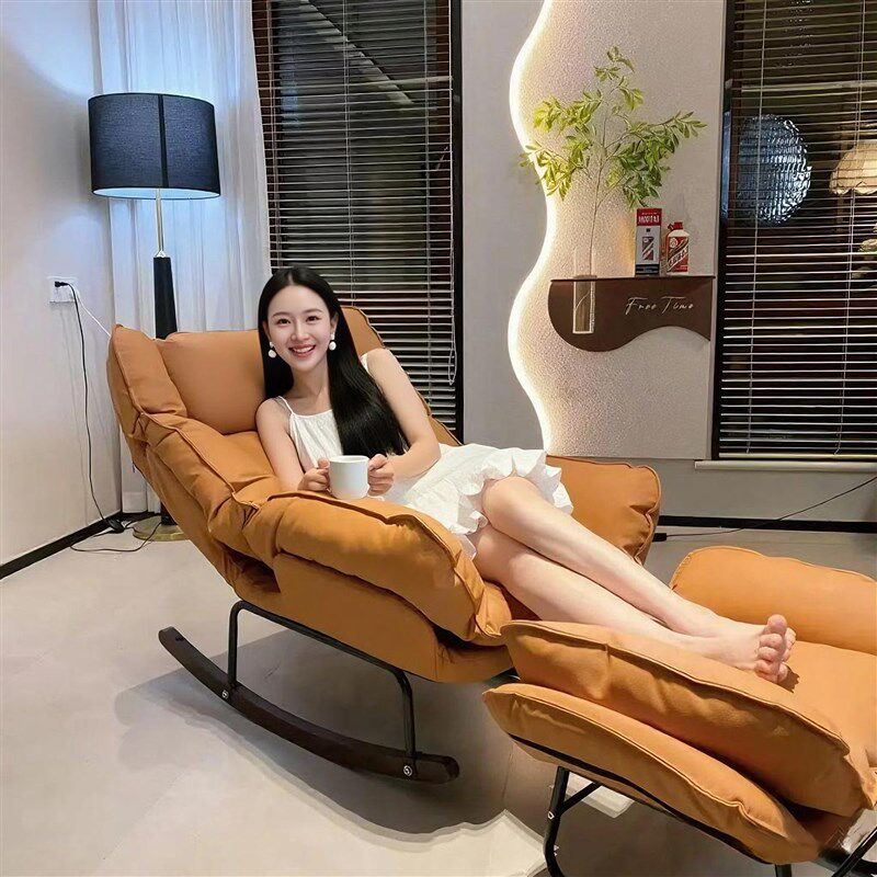 懒人沙发摇摇椅大人可躺午休睡觉躺椅成人阳台客厅休闲 家用