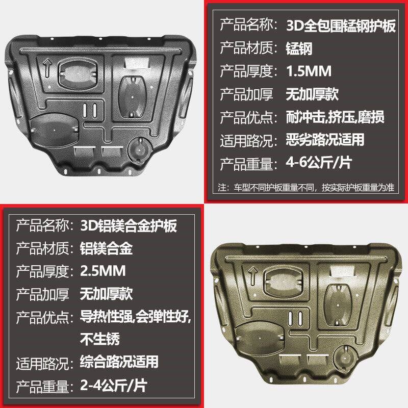 陆风X5发动机下护板原厂改装配件2018款陆风X5PLUS底盘装甲护底板图片