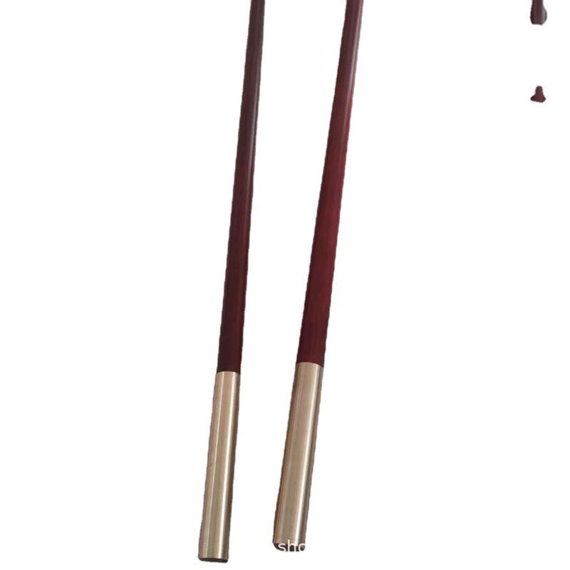 厂家直供紫檀木武术长棍实木短棍红一米二棍子带布袋武术紫檀棍