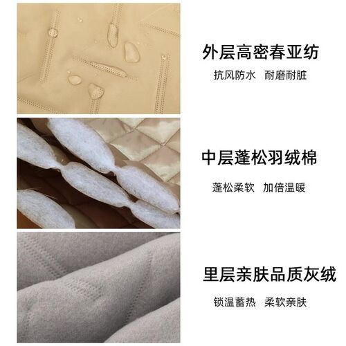 新款冬季加绒保暖罩衣女厨房长袖围裙干活家用耐脏防污男女工作服