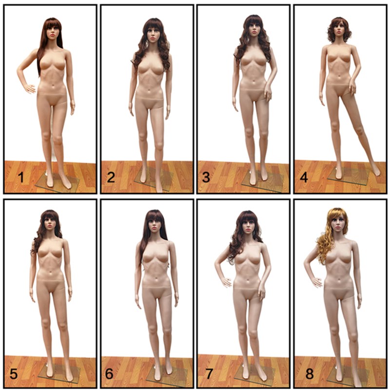 包邮PE塑料模特 女模特全身模特道具 婚纱服装模特送假发送底座
