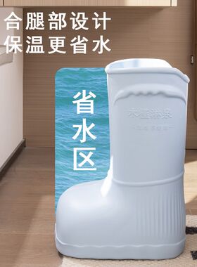 冬天泡脚桶家用保温过小腿儿童省水高深桶按摩恒温足浴器靴洗脚盆