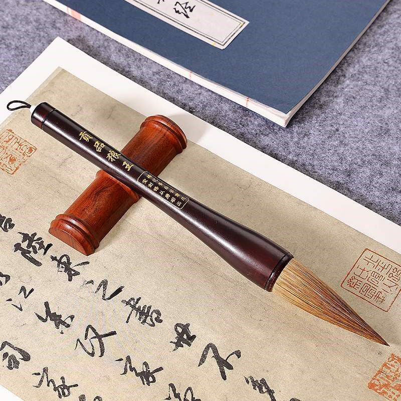 专业级狼毫毛笔斗笔写对联专用大号高档书法大字抓笔提笔春联福字