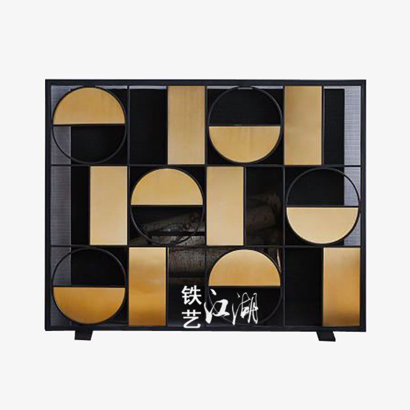 欧式简约铁艺新款壁炉隔断屏风带网防火壁炉护栏家用装饰立式屏风