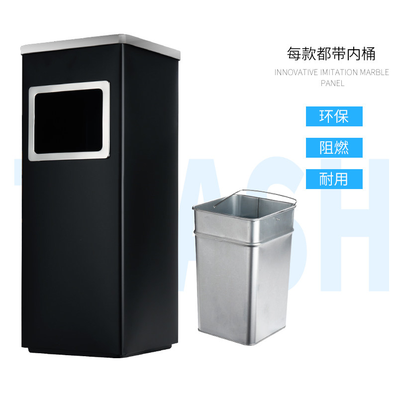 不锈钢垃圾桶酒店大堂商用立式烟蒂柱走廊室外吸烟区电梯口灭烟桶