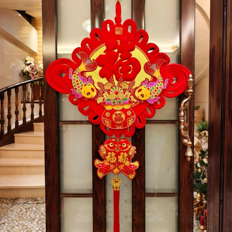 2026马年新款中国结挂件客厅大号挂饰福字新年春节过年喜庆用品