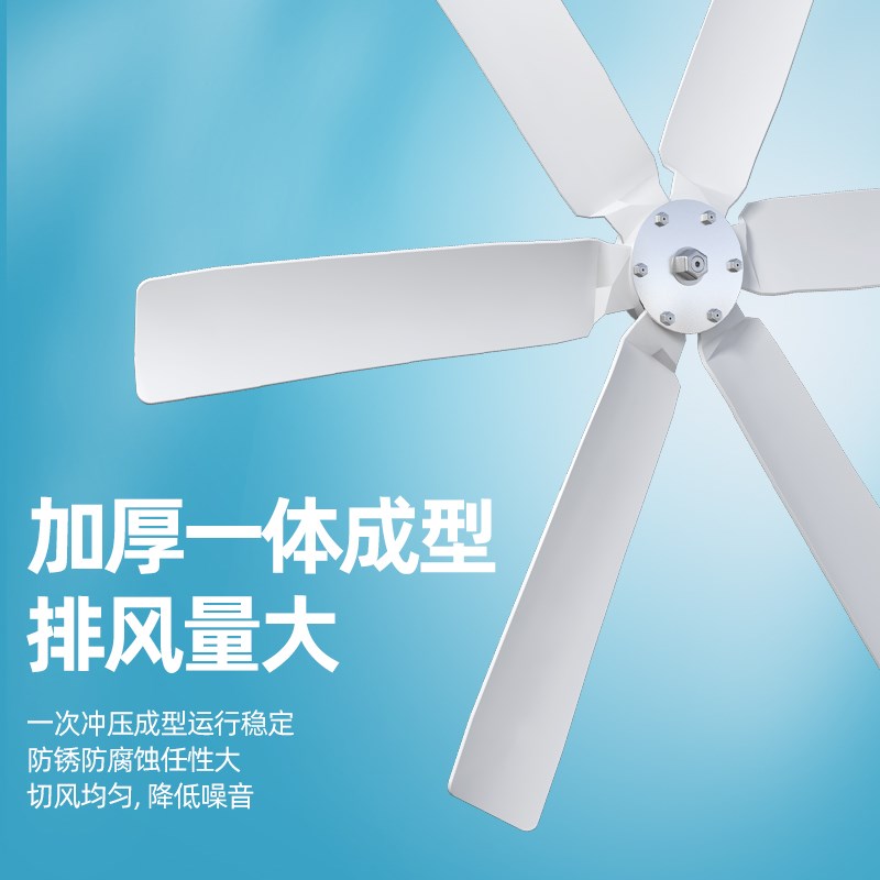 福牧节能玻璃钢负压风机工业排风扇强力轴流大抽风机排气扇换气扇