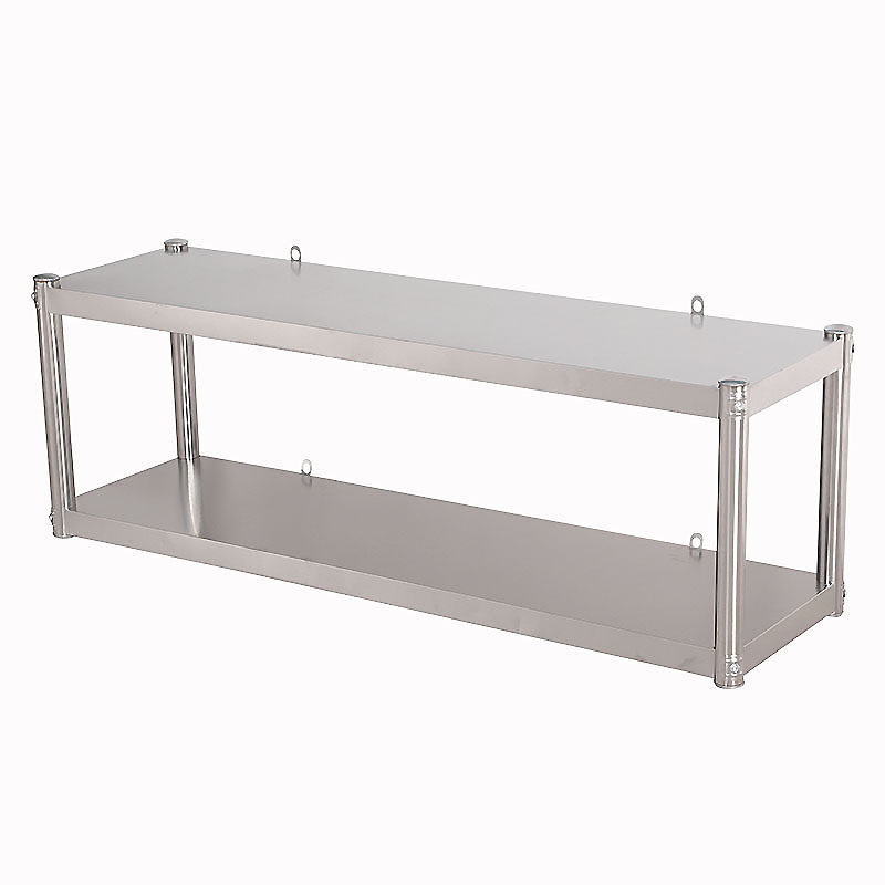 厨房不锈钢置物架上墙置物架放锅碗架子盘调料架两层微波炉烤箱架