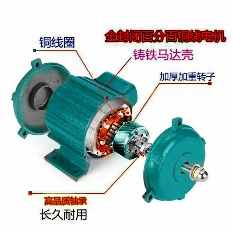 工业排气扇轴流风机电机铜线220v 380V油烟机专用通风管道换气扇