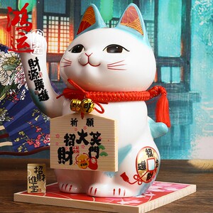 金石工坊 大号招财猫摆件财源广进祈愿猫创意店铺开业礼品