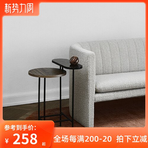 北欧轻奢调色盘多层大理石边几客厅小户型设计师样板房客厅边角几