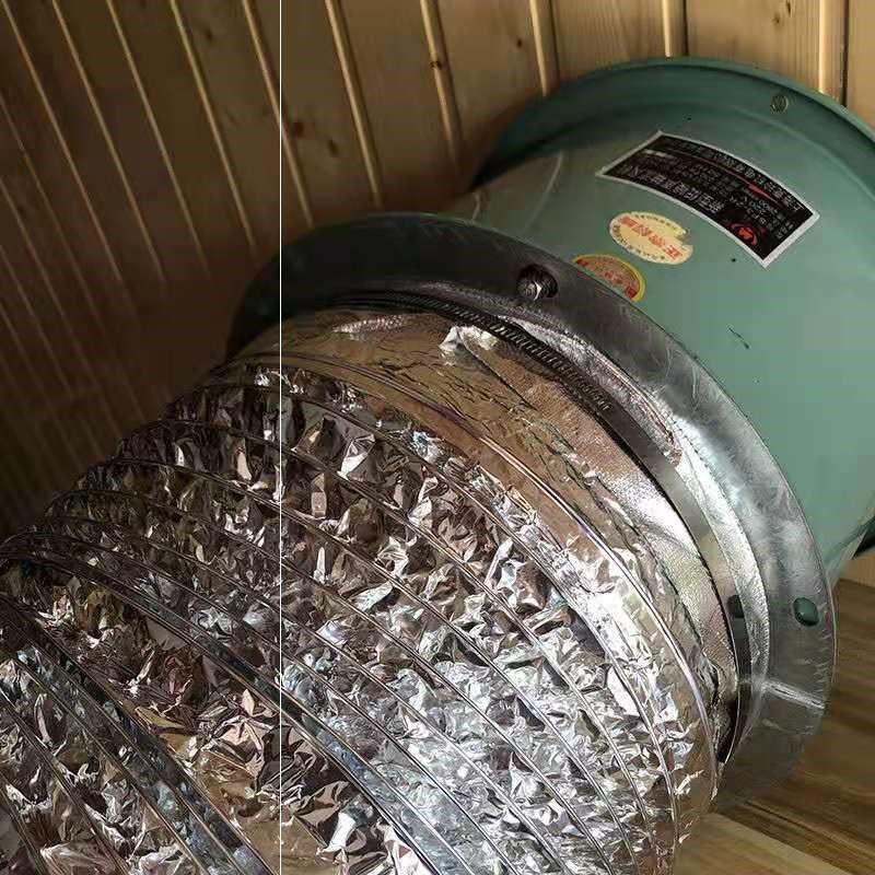 抽油烟机轴流风机排烟管配件风机软管法兰接头风机内接口管道配