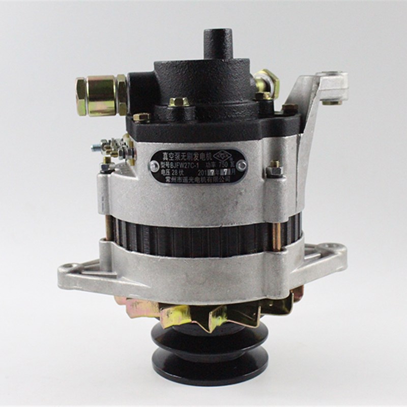 朝柴6102带真空泵发电机JFW27C-1 28V 750W适用杭叉合力5-7吨