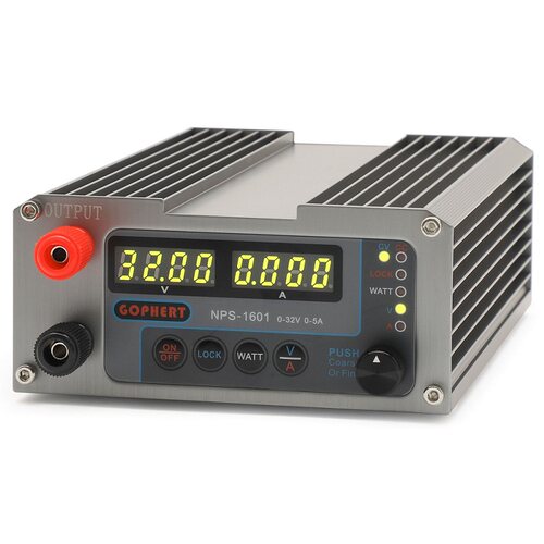 gophert数显可调直流稳压电源30v5a高精度小体积diy迷你nps1601
