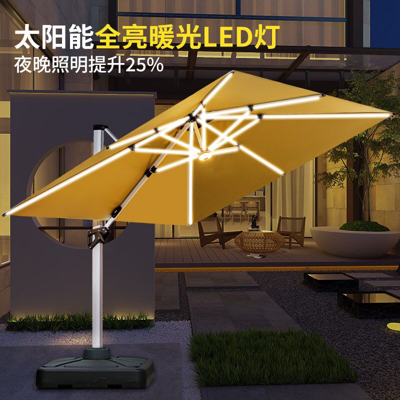 户外遮阳伞庭院伞露天阳台别墅花园太阳伞棚商用室外可旋转罗马伞