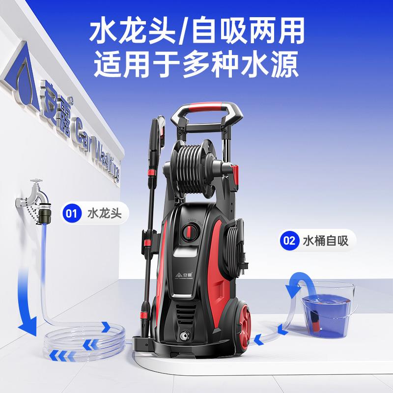 安露洗车机高压220V水泵大功率家用洗车神器清洗机刷车水枪便携式