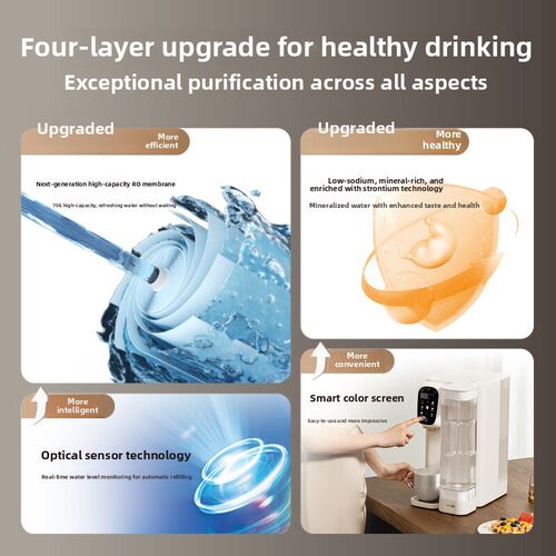 宜米ip300台式净饮水机即热式ro反渗透滤芯净水器家用一体式小型
