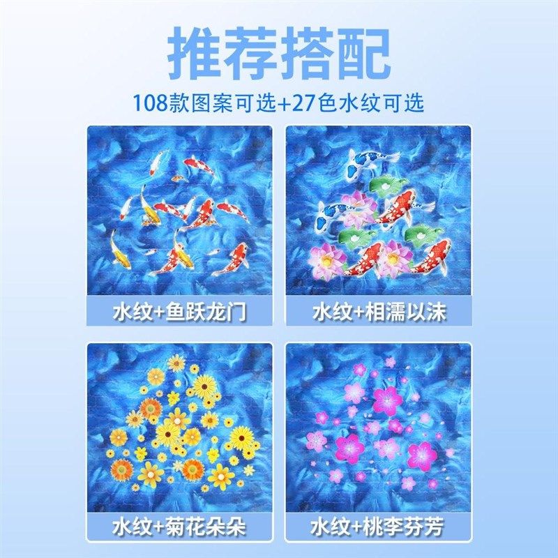 双投影射灯动态锦鲤水纹金鱼图文广告商铺门头店口设计定制氛围灯