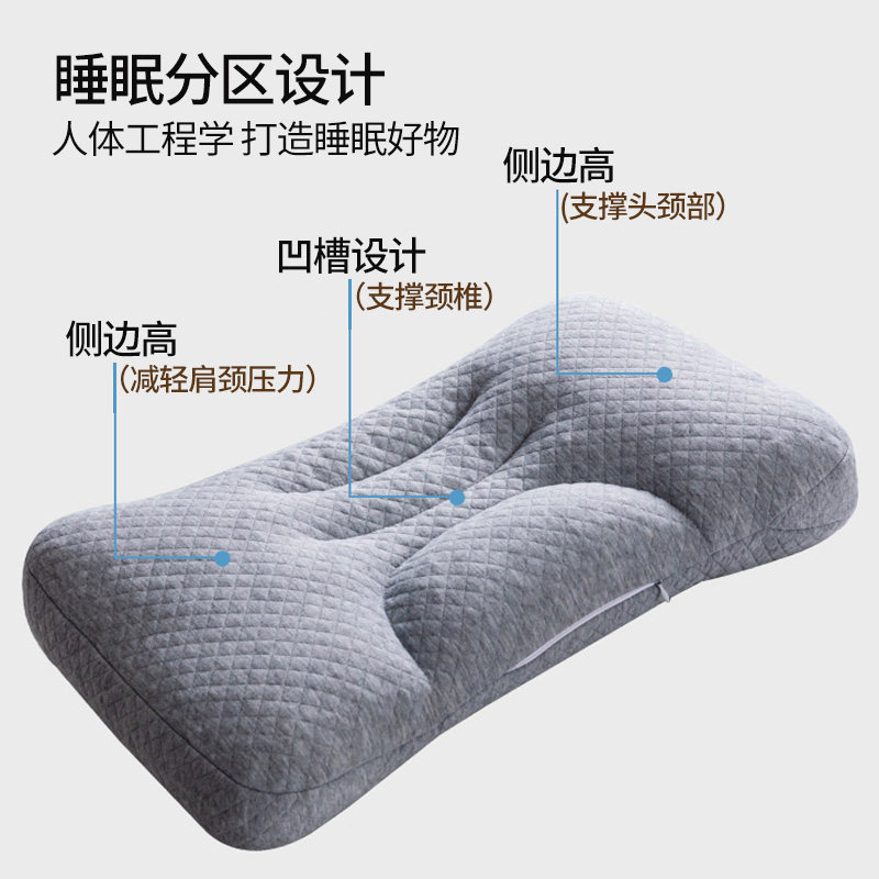 夏季颈椎枕男护颈软管枕头睡觉专用枕芯不塌陷不变形一对家用整头