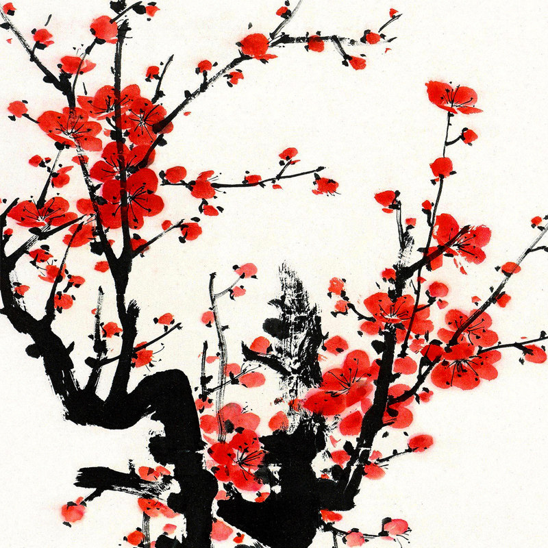 梅兰竹菊客厅装饰画挂画四联沙发背景墙挂壁画茶楼书房餐厅有框画