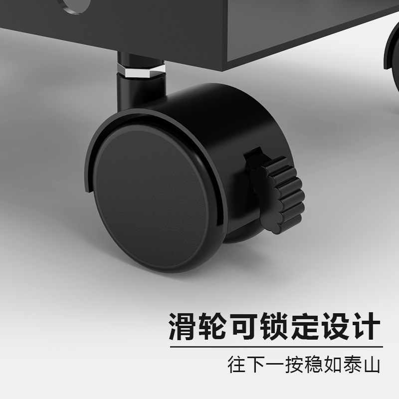 台式电脑主机托架散热底座机箱置物架垫高滑轮支架子金属移动托盘