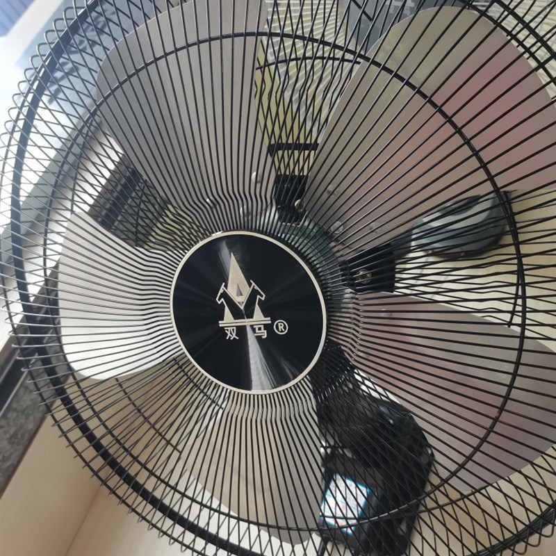柳州双马牌正宗摇头趴地扇铝叶18寸大风量大功率风扇工业风扇商用