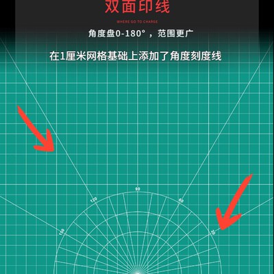 60X120cm大号切割板双面手工美工广告绘画桌面工作台车间切割板