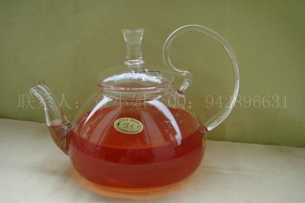 奇高玻璃煮茶壶大容量逸仙花茶壶欧式家用带过滤电陶炉壶防掉盖