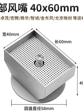 BGA返修台风嘴40mm*60mm长方形CPU拆焊喷嘴适用卓茂宏腾热风枪咀