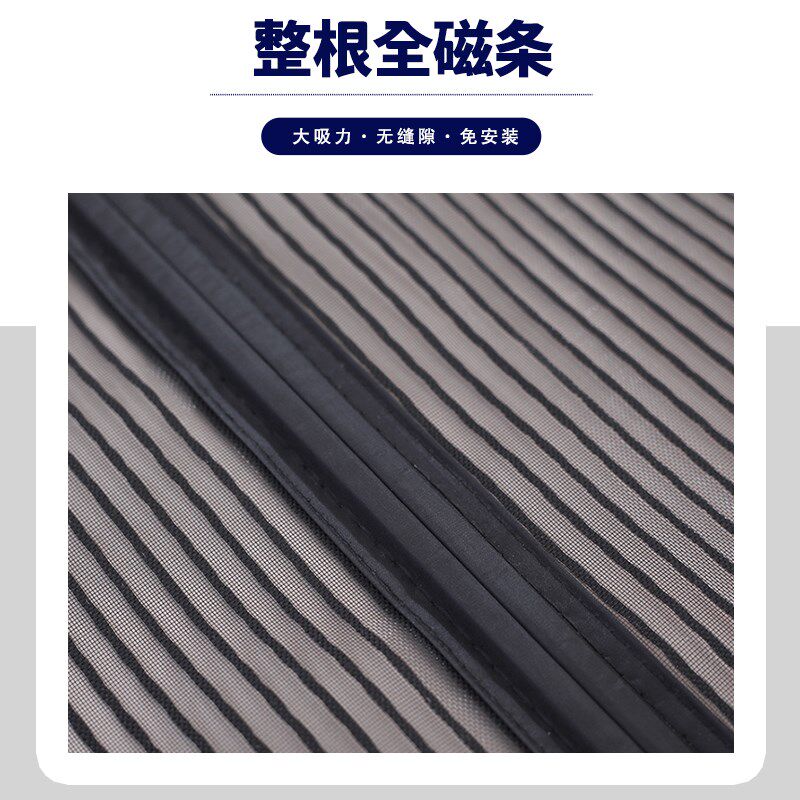 入户门防蚊纱帘子母门家用放蚊门连全磁条隔蚊沙帘侧开防蚊门帘