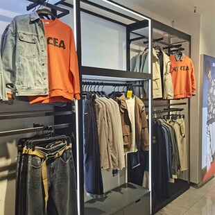 高端服装店展示架男女装中岛架移动陈列架轻奢落地挂衣架靠墙网红
