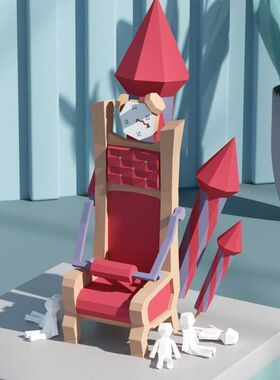 第五人格狂欢之椅立体模型周边纸模DIY手工模型摆件3D纸模摆件