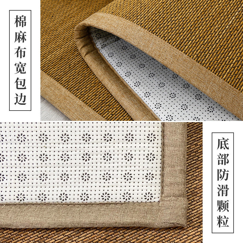 定做榻榻米垫子炕垫卧室满铺家用地毯竹编飘窗茶桌垫日式阳台地垫