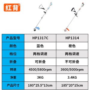 红背锂电割草机40V无刷电动割灌充电式除草机多功能打草修剪神器