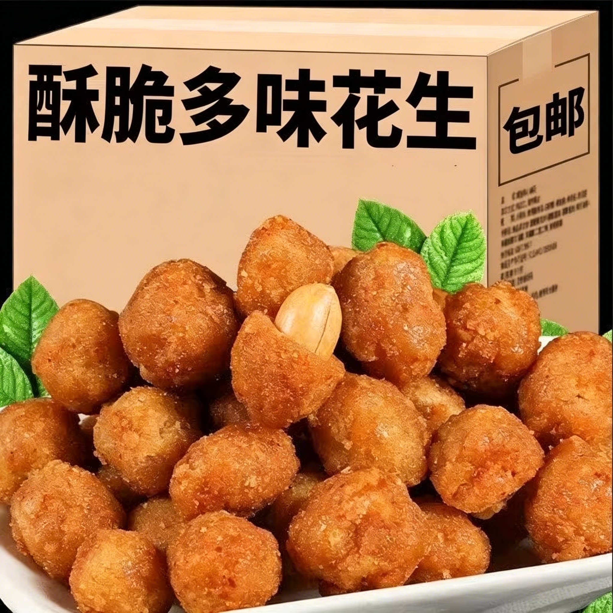 【内酥外脆】多味花生米下酒菜休闲脆皮炒货批发小吃散装小零食