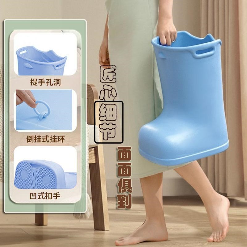 新款家用恒温泡脚桶省水足浴鞋靴过小腿保温足浴桶保暖高深足浴盆