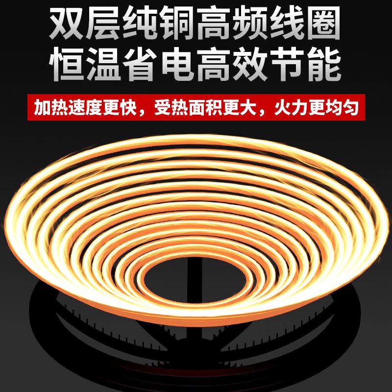 商用电磁大锅灶商业电磁炉饭店炒菜70电炉灶电灶台大功率食堂工地