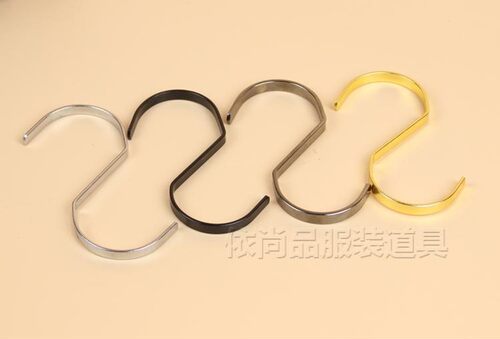 服装店铺装修展示衣架道具 服装S钩挂钩 牛仔裤勾 宽大扁加厚S勾