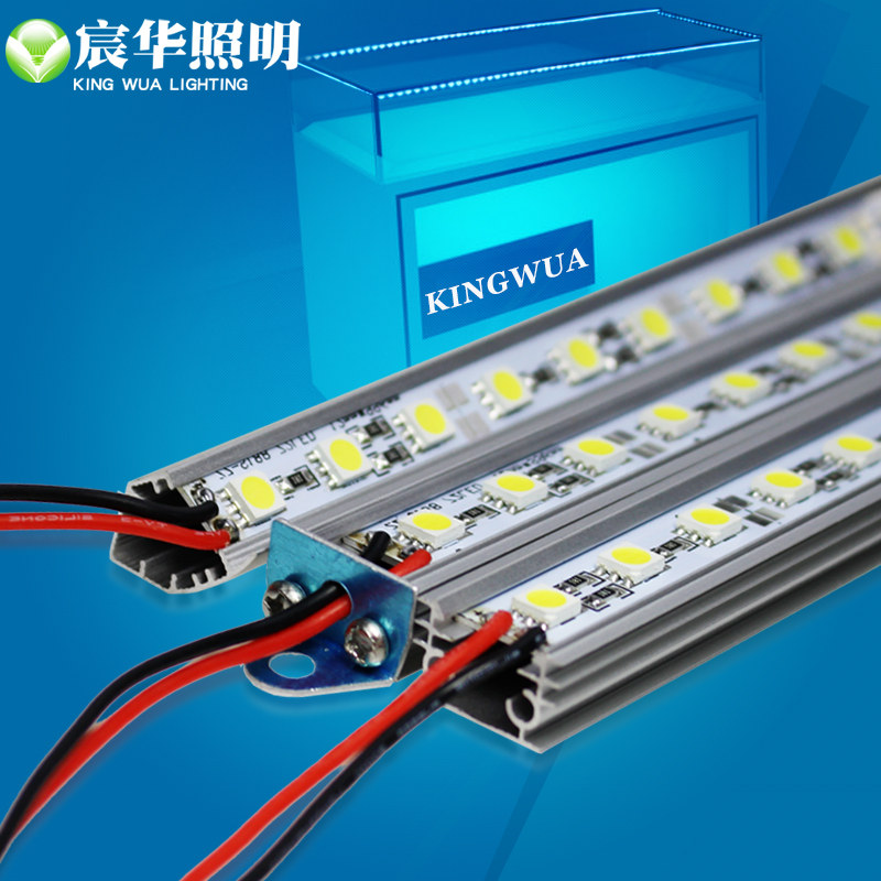 宸华LED灯条12V24V高亮5050贴片V型铝槽硬灯条珠宝手机柜台灯条图片