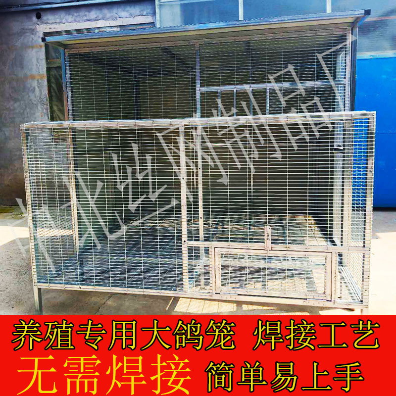 超大型鸽笼鸽舍户外拼装鸽笼家用自由加粗大号鸟笼子鸽舍鸽棚组合