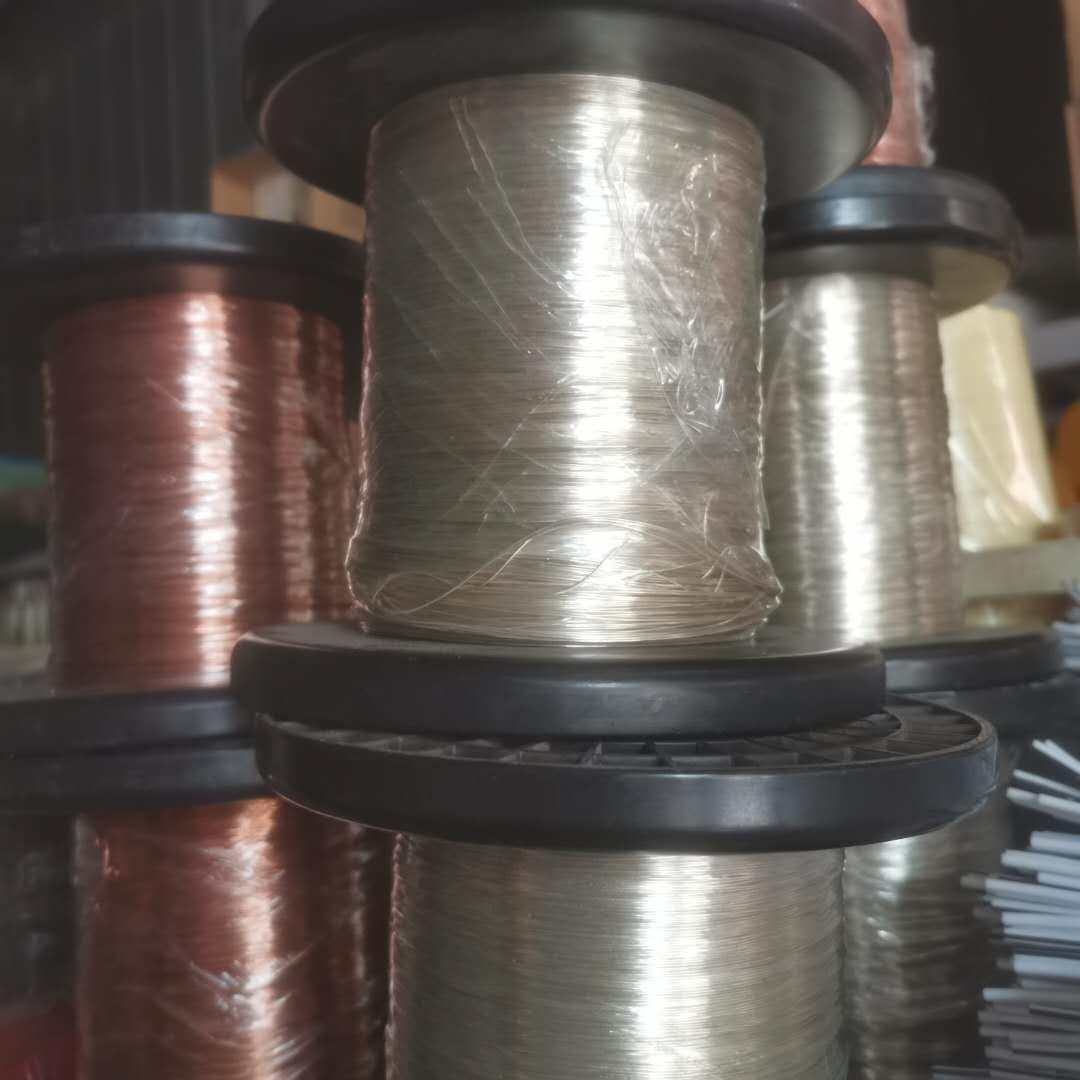 发光字连接线 迷你补电线 灯带连接线 双头带锡 银色漆包线 整卷