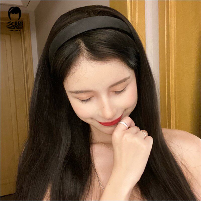 懒人发箍假发女真发半头套一体无痕网红U型长直发 可拆卸随意烫染