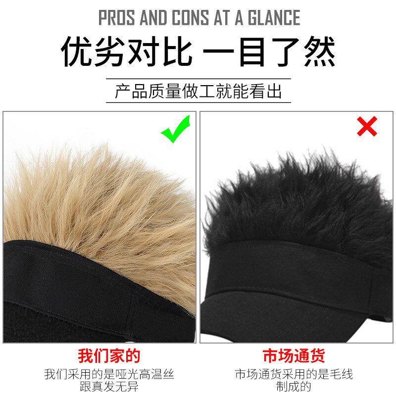 假发帽男士假发帽子一体男男生连帽头发短发新款2022网红冬天时尚