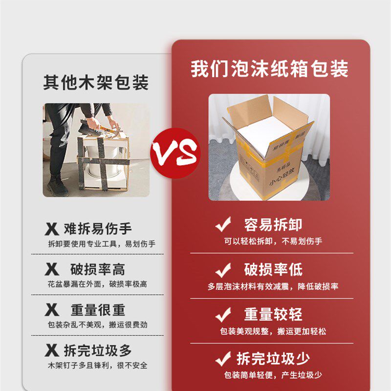 新中式家用陶瓷花盆大口径发财树三角梅君子兰客厅室内外送托盆