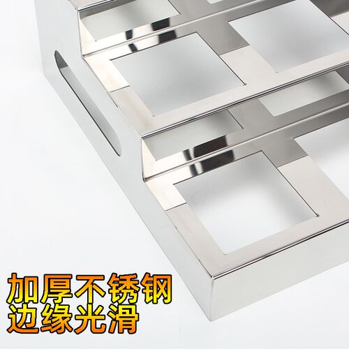 不锈钢梯形酒店自助餐展示架食物火锅蔬菜凉菜调料沙拉零食碗糖果
